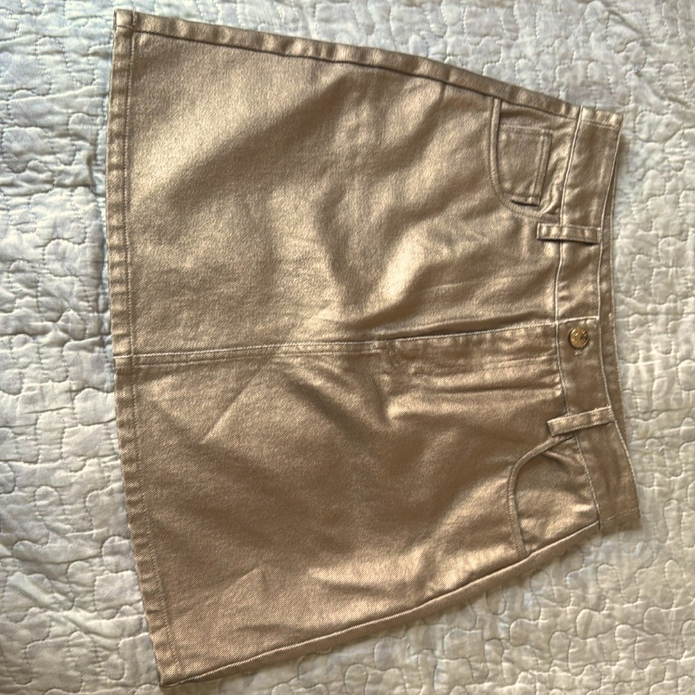 DKNY GOLD SKIRT
